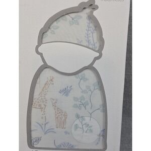 Just Born Swaddle Gift Set Baby Blanket & Hat 0-6 Months Giraffe Palm Safari NEW